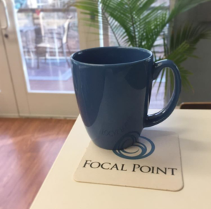 Focal Point coffee cup